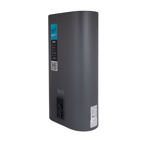 Водонагрівач електричний Thermo Alliance 50 л, Grey, вертикальний плоский, сухий ТЕН 2 кВт (0,8+1,2) DT50V20GPDD2G