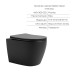 Комплект Qtap Robin Anthracite 3 в 1: унітаз підвісний Ultra Quiet + біде підвісне + накладна раковина QTROBAN49157