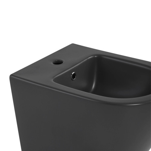 Комплект Qtap Robin Anthracite 3 в 1: унітаз підвісний Ultra Quiet + біде підвісне + накладна раковина QTROBAN49157