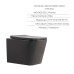Комплект Qtap Tern Anthracite 3 в 1: унітаз підвісний Ultra Quiet + біде підвісне + накладна раковина QTTERAN49161