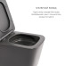 Комплект Qtap Tern Anthracite 3 в 1: унітаз підвісний Ultra Quiet + біде підвісне + накладна раковина QTTERAN49161