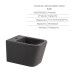 Комплект Qtap Tern Anthracite 3 в 1: унітаз підвісний Ultra Quiet + біде підвісне + накладна раковина QTTERAN49161