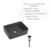Комплект Qtap Tern Anthracite 3 в 1: унітаз підвісний Ultra Quiet + біде підвісне + накладна раковина QTTERAN49161