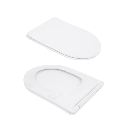 Унітаз для підлоги Qtap Evia Ultra Quiet 630×350×795 мм з сидінням Soft-close, White QTEVI27W49258