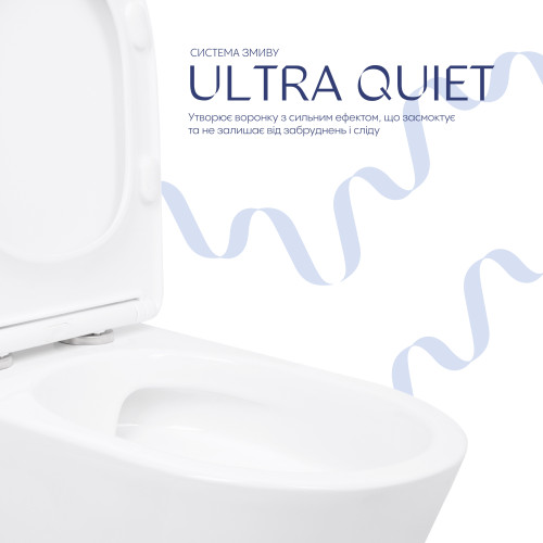 Унітаз для підлоги Qtap Arvin Ultra Quiet 630×350×795 мм з сидінням Soft-close, White QTARV27W49259