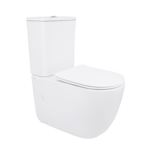 Унітаз для підлоги Qtap Leo Ultra Quiet 620×355×790 мм з сидінням Soft-close, White QTLEO27W49261