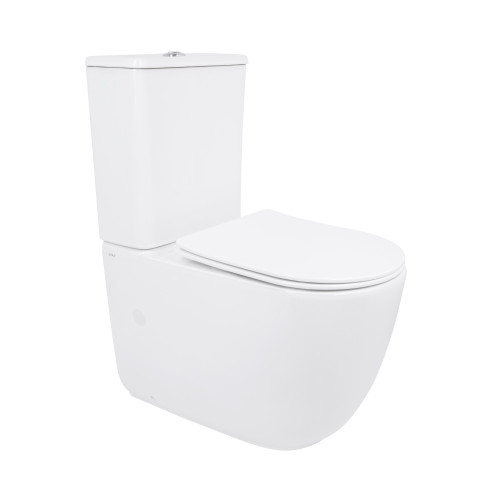 Унітаз для підлоги Qtap Leo Ultra Quiet 620×355×790 мм з сидінням Soft-close, White QTLEO27W49261