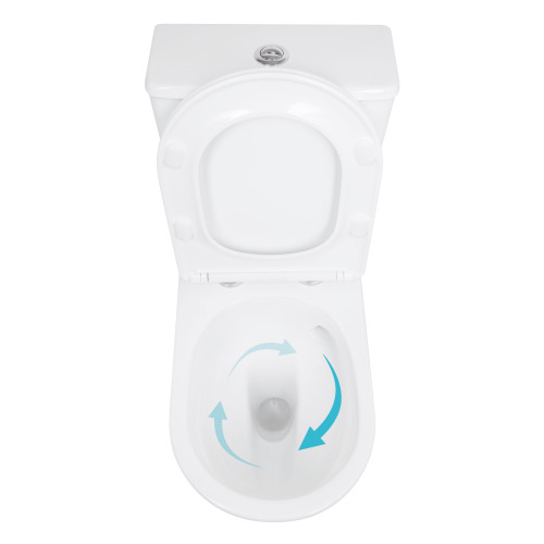 Унітаз для підлоги Qtap Leo Ultra Quiet 620×355×790 мм з сидінням Soft-close, White QTLEO27W49261