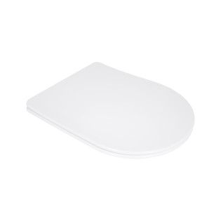 Сидіння для унітазу Qtap (Evia, Arvin, Leo 630) 410x330x22 мм, White, з мікроліфтом, Slim Duroplast, Quick Release QTSC179W49264