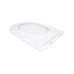 Сидіння для унітазу Qtap (Evia, Arvin, Leo 630) 410x330x22 мм, White, з мікроліфтом, Slim Duroplast, Quick Release QTSC179W49264