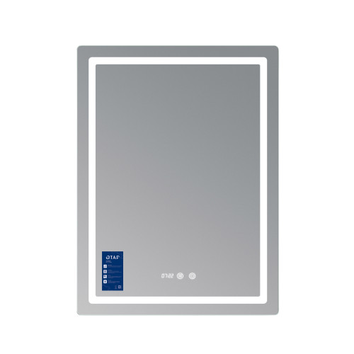 Дзеркало Qtap Mideya (MI2) 600х800 з годинником, з LED-підсвічуванням Touch, з антизапітнінням, диммером, рег. яскравості QTMID60080049627