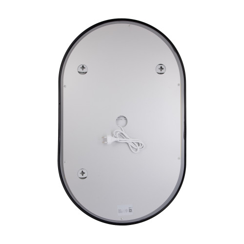 Дзеркало Qtap Scorpio (SC1) з LED-підсвічуванням Touch, з антизапотіванням, з димером, рег. темп. кольори (3000-6500K) Black QTSC500800