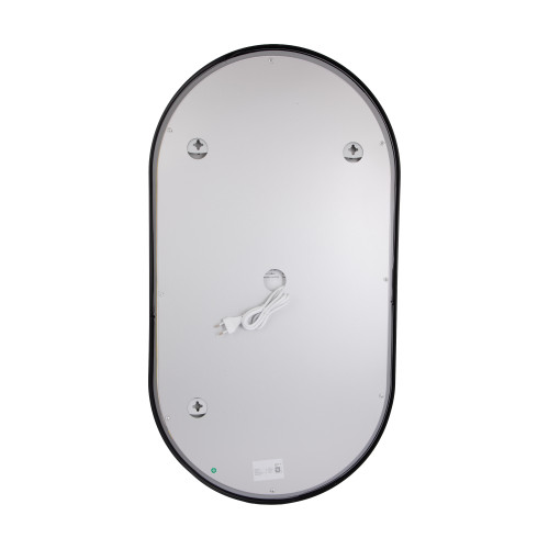 Дзеркало Qtap Scorpio (SC1) з LED-підсвічуванням Touch, з антизапотіванням, з диммером, рег. темп. кольори (3000-6500K) Black QTSC500900