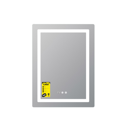 Дзеркало Lidz Kubis (KU2) 600х800 з підсвічуванням, з LED-підсвічуванням Touch, з антизапітнінням, з диммером, рег. яскравості LDKU600800CL49280