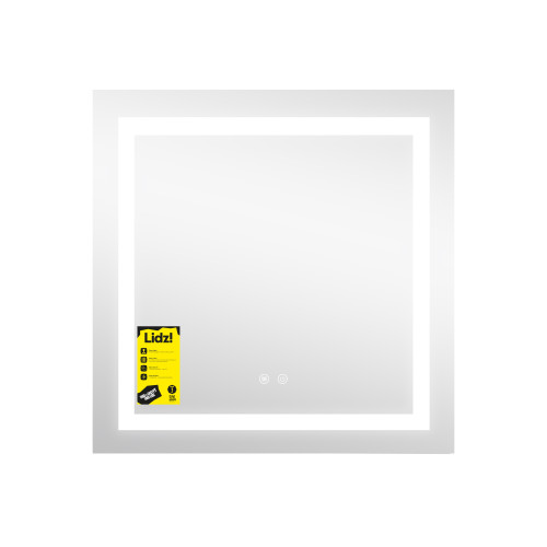 Дзеркало Lidz Kubis (KU1) 700х700 з LED-підсвічуванням Touch, з антизапітнінням, з диммером, рег. яскравості LDKU70070049287