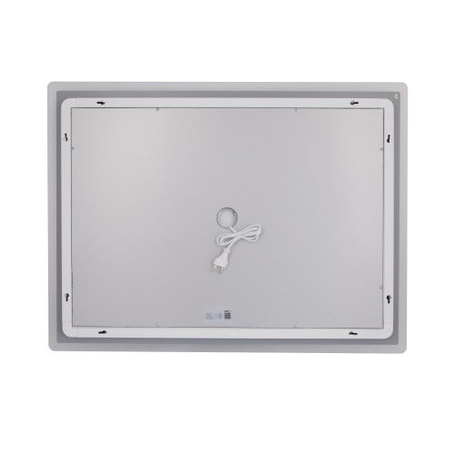 Дзеркало Lidz Orion (OR2) 800х600 з LED-підсвічуванням Touch, з антизапотіванням, з димером, рег. яскравості LDOR80060049294