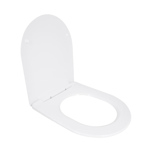 Сидіння для унітазу Qtap (Taurus 490) 422x360x30 мм, White, з мікроліфтом, Slim Duroplast, Quick Release QTSC179W49383