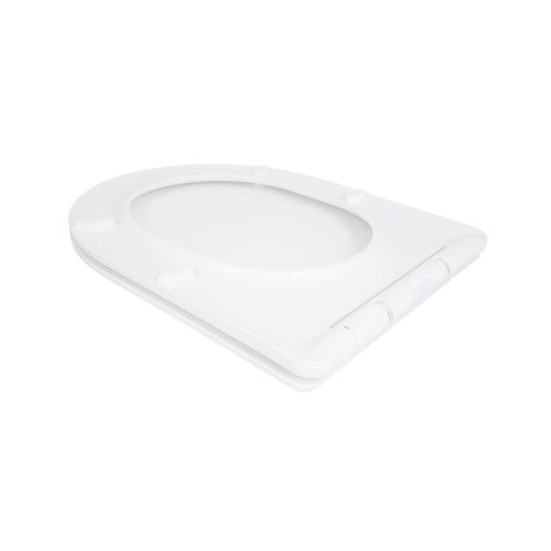 Сидіння для унітазу Qtap (Taurus 490) 422x360x30 мм, White, з мікроліфтом, Slim Duroplast, Quick Release QTSC179W49383
