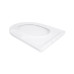 Сидіння для унітазу Qtap (Taurus 490) 422x360x30 мм, White, з мікроліфтом, Slim Duroplast, Quick Release QTSC179W49383