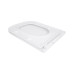 Сидіння для унітазу Qtap (Gemini 490) 428x344x37,5 мм, White, з мікроліфтом, Slim Duroplast, Quick Release QTSC179W49385