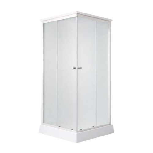 Душовий бокс Lidz Kubis SB90x90.SAT.LOW.FR, скло Frost 4 мм