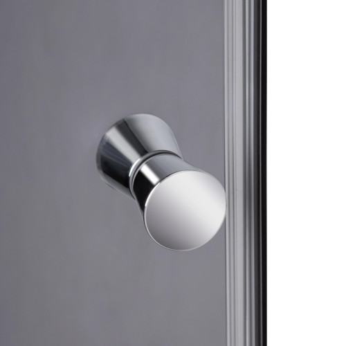 Душовий бокс Lidz Kubis SB90x90.SAT.LOW.GR, скло тоноване 4 мм