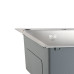 Мийка для кухні інтегрована Lidz Handmade Max 500 H7849R Brushed Steel, 3,0/1,0 мм, крило праворуч, збільшена чаша LDH7849RBRU49464