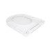 Сидіння для унітазу Qtap (Kolibri) 455×360×30 мм, White, з мікроліфтом Slim Duroplast, Quick Release QTST179W49488