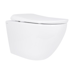 Унітаз підвісний Qtap Robin ML Ultra Quiet 490х365х325 мм, з сидінням Soft-close MagLock, White QTROBML26W49621