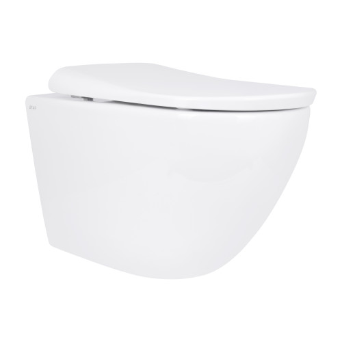 Унітаз підвісний Qtap Robin ML Ultra Quiet 490х365х325 мм, з сидінням Soft-close MagLock, White QTROBML26W49621