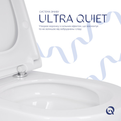 Унітаз підвісний Qtap Scorpio ML Ultra Quiet 490×365×325 мм, з сидінням Soft-close MagLock, White QTSCOML26W49622