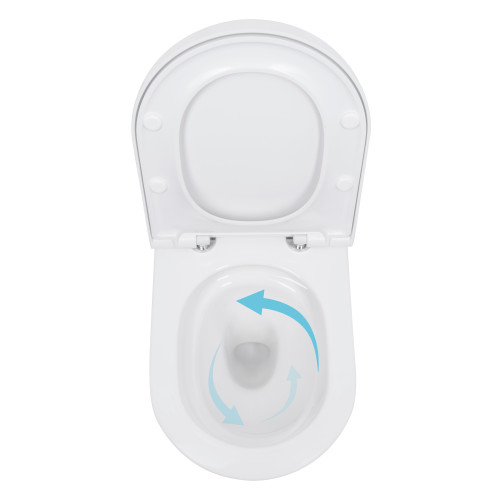 Унітаз підвісний Qtap Scorpio ML Ultra Quiet 490×365×325 мм, з сидінням Soft-close MagLock, White QTSCOML26W49622