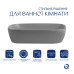 Раковина накладна Qtap Robin 600x390x150 мм, Stone grey, прямокутна, з донним клапаном QTROB188SG49786