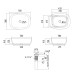 Раковина накладна Qtap Cardinal 500х380х140 мм, Marble, прямокутна, з донним клапаном QTCAR188MR49826
