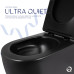 Унітаз підвісний Qtap Taurus Ultra Quiet 515×360×350 мм, Matt Black, з сидінням Slim Duroplast / Soft-close / Quick Release QTTAU28BLM50504