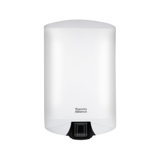 Електричний водонагрівач Thermo Alliance Spectra Flat 50 л універсальний, мокрий ТЕН 3,3 кВт, h 279 мм
