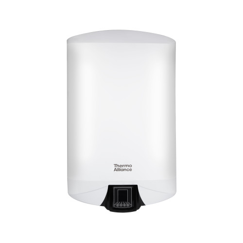 Електричний водонагрівач Thermo Alliance Spectra Flat 50 л універсальний, мокрий ТЕН 3,3 кВт, h 279 мм