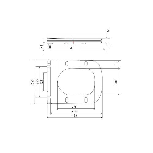 Сиденье для унитаза Qtap (Cardinal 620), White, с микролифтом Slim Duroplast, Quick Release QTSC179W50766