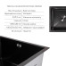 Акційний набір Lidz: мийка Handmade H4843 Black PVD 3,0/1,0 мм + K01B Кошик для кухонного миття