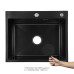 Акційний набір Lidz: мийка інтегрована Decor Black PVD Honeycomb 2,5/0,5 мм + Змішувач Aria для кухні з гнучким виливом (k35) Black