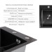 Акційний набір Lidz: мийка H4050 Black PVD 3,0/1,0 мм + Змішувач Aria для кухні з гнучким виливом (k35) Black