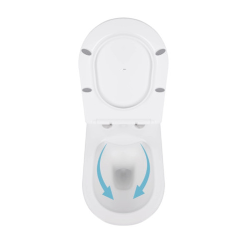 Готове рішення Qtap для ванної кімнати: унітаз підвісний Swan Rimless 520x360x320 + комплект інсталяції Standard (кругла кнопка White)