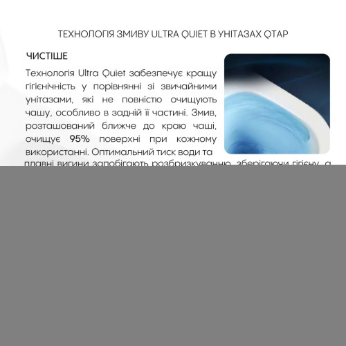 Готове рішення Qtap для ванної кімнати: підвісний унітаз Taurus Ultra Quiet 515x360x350 + комплект встановлення Standard (кругла кнопка White)
