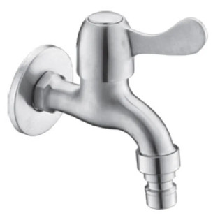 Кран MIXXUS BIB-02 для холодної води 1/2 з нерж. сталі SUS304 (Колір нерж) (SS0051)