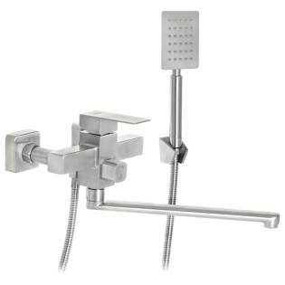 Змішувач для ванни MIXXUS KUB-006 EURO з нерж. сталі SUS304 (Колір нерж) (SS2809)