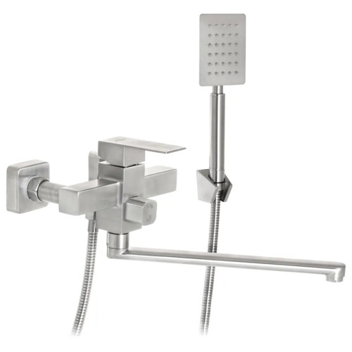 Змішувач для ванни MIXXUS KUB-006 EURO з нерж. сталі SUS304 (Колір нерж) (SS2809)