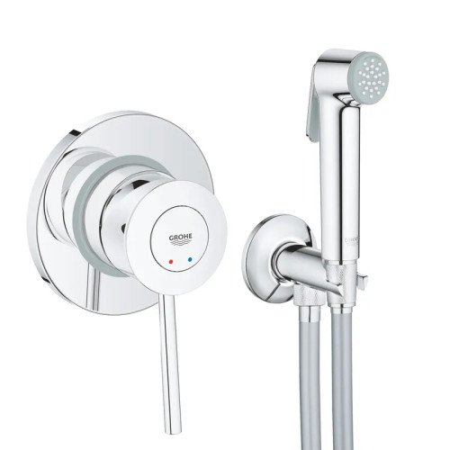 Набір 2 в 1 для туалету Grohe BauClassic (к-кт гіг.душа, змішувач прих.монтажу) (UA2904800S)