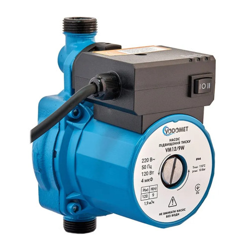 Насос повышения давления Vodomet GRS 12/10W Н=10М, Q=2,3кбМ, P=160Вт (с кабелем и гайками) (VO4172)