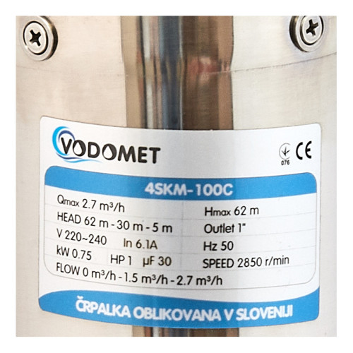 Вихровий насос для свердловини Vodomet 4SKM-100C (VO4174)