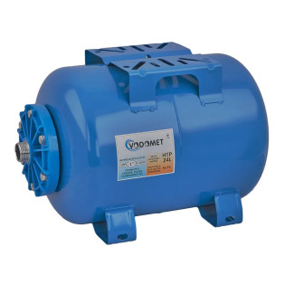 Гідроакумулятор горизонтальний Vodomet HTP-24L корпус-сталь, мембрана Se.Fa, фланець-співполімер (VO4316)